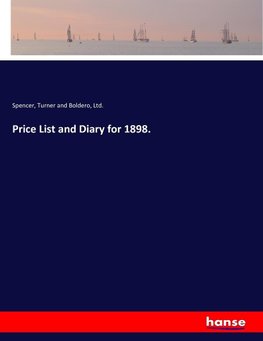 Price List and Diary for 1898.