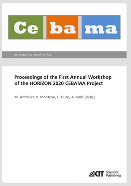Proceedings of the First Annual Workshop of the HORIZON 2020 CEBAMA Project