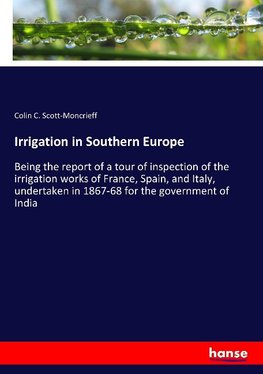 Irrigation in Southern Europe