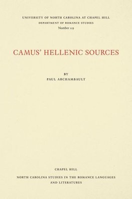 Camus' Hellenic Sources