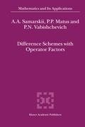 Difference Schemes with Operator Factors