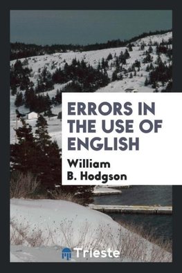 Errors in the Use of English