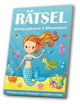Rätselbuch/ Meerjungfrauen & Meerestiere