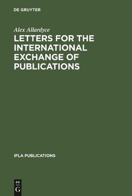 Letters for the international exchange of publications