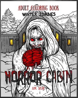 Adult Coloring Book Horror Cabin
