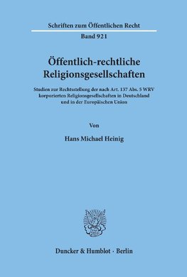 Öffentlich-rechtliche Religionsgesellschaften.