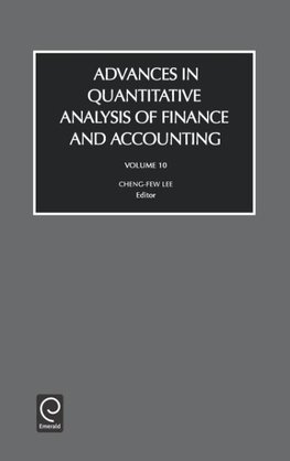 Advances in Quantitive Analysis of Finance and Accounting