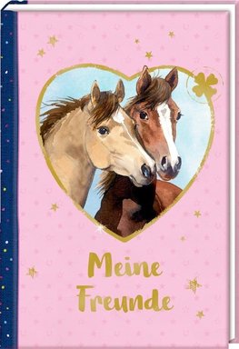 Freundebuch - Pferdefreunde - Meine Freunde. Porträt illustriert