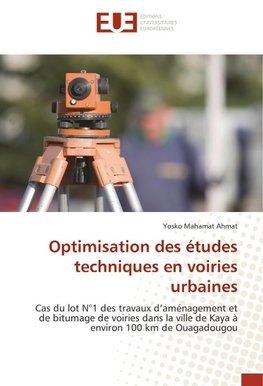 Optimisation des études techniques en voiries urbaines