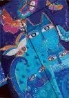Blue Cats & Butterflies Lined Hardcover Journal