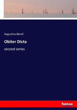 Obiter Dicta