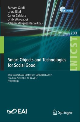 Smart Objects and Technologies for Social Good