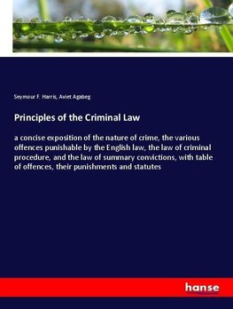 Principles of the Criminal Law