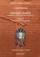 Genizah Studies in Memory of Doctor Solomon Schechter