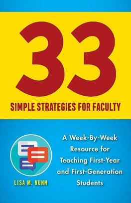 33 Simple Strategies for Faculty