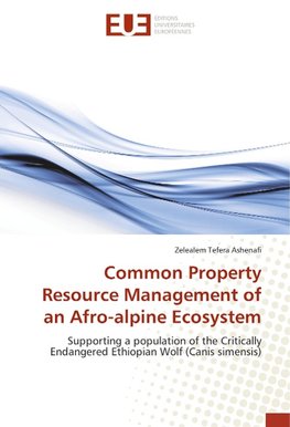 Common Property Resource Management of an Afro-alpine Ecosystem