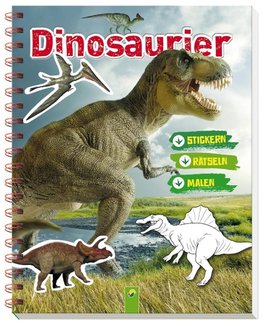 Dinosaurier Stickern Rätseln Malen