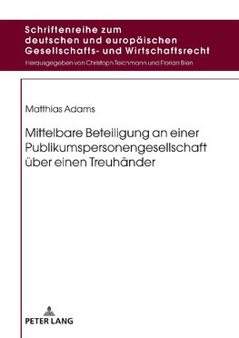 Mittelbare Beteiligung an einer Publikumspersonengesellschaft über einen Treuhänder