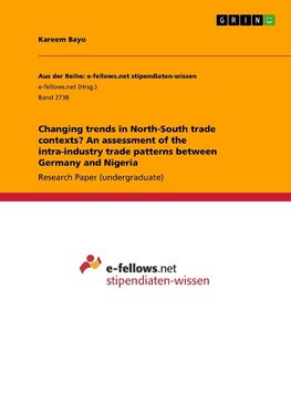 Changing trends in North-South trade contexts? An assessment of the intra-industry trade patterns between Germany and Nigeria