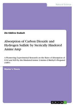 Absorption of Carbon Dioxide and Hydrogen Sulfide by Sterically Hindered Amine Amp