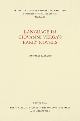 Language in Giovanni Verga's Early Novels