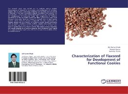 Characterization of Flaxseed for Development of Functional Cookies