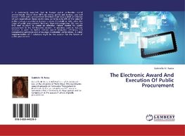 The Electronic Award And Execution Of Public Procurement