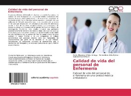 Calidad de vida del personal de Enfermería