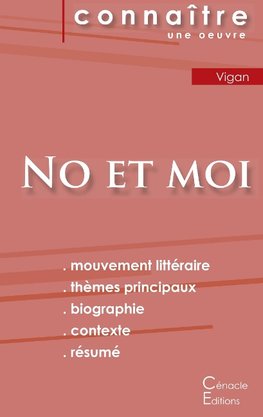 Fiche de lecture No et moi de Delphine de Vigan (analyse littéraire de référence et résumé complet)