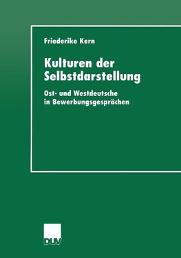 Kulturen der Selbstdarstellung