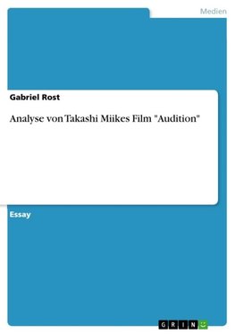 Analyse von Takashi Miikes Film "Audition"