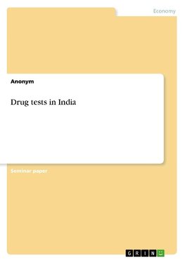 Drug tests in India