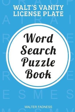 Walt's Vanity License Plate