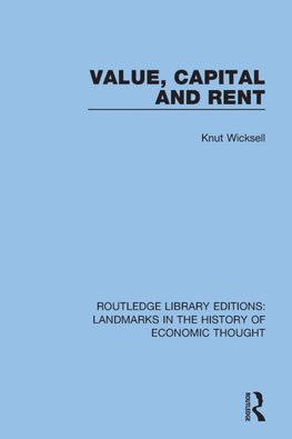 Value, Capital and Rent