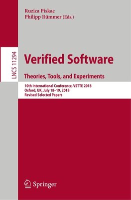 Verified Software. Theories, Tools, and Experiments