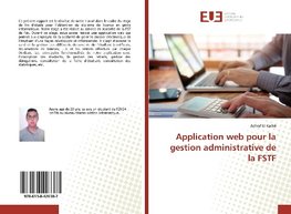 Application web pour la gestion administrative de la FSTF