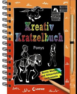 Kreativ-Kratzelbuch: Ponys