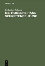 Die moderne Handschriftendeutung