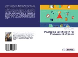 Developing Specification For Procurement of Goods