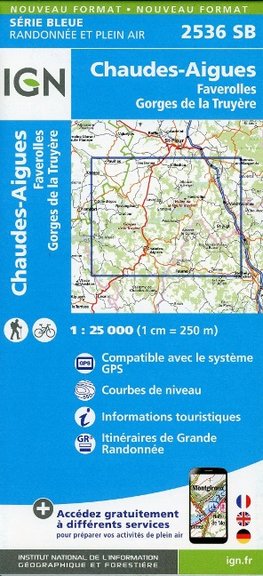 Chaudes-Aigues 1:25 000