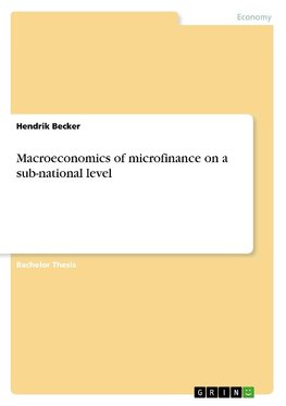 Macroeconomics of microfinance on a sub-national level