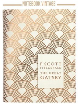 Notebook Vintage Great Gatsby F.Scott Fitzgerald