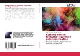 Esthetic text in fantastic-figurative painting creation