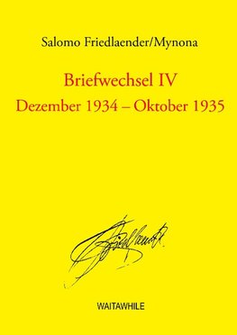 Briefwechsel IV