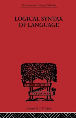 Logical Syntax of Language