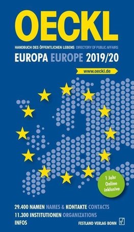 OECKL Handbuch des Öffentlichen Lebens - Europa 2019/20 - Buchausgabe