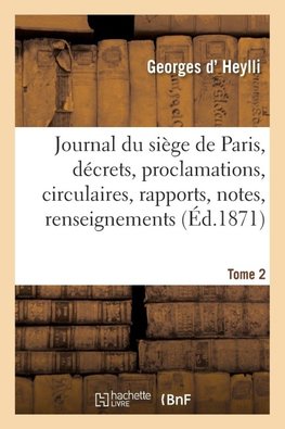 Journal du siège de Paris