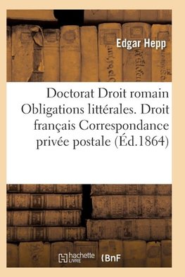 Acte public pour le doctorat droit romain