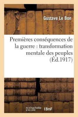 Premières conséquences de la guerre