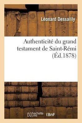 Authenticité du grand testament de Saint-Rémi